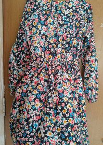 Ballon Sleeve Mini Dress