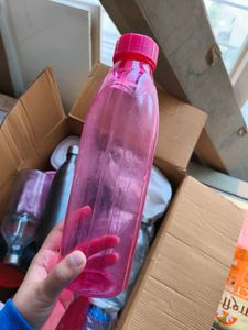 Pink Plastic Water Bottle for ₹25 each