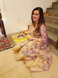 Floral Embroidered Kurti Set