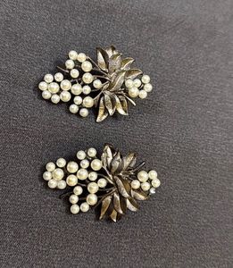 Vintage Pearl Cluster Earrings