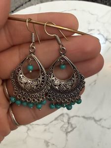 Oxidised Earring