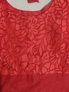 Red Ethnic Shuit Set