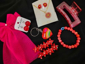 Red Accessory Bundle: Y2K Vibes!