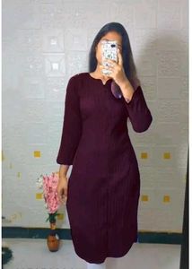 Elegant Maroon Top Papocan Kurthi🎀💫