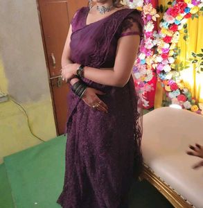 Elegant Purple Fully Stitched Lehenga