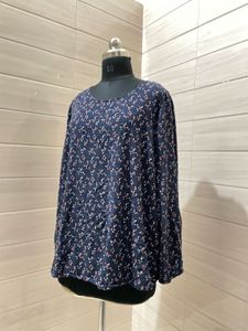 GINA XL navy blue shirt top for women