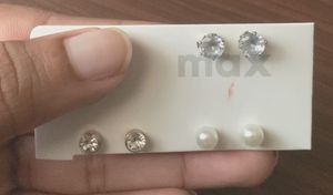 Max Silver Tone Hoop Earrings