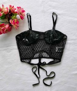 Shein : Net corset top