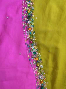 Y2K Bollywood Vintage Beaded Saree