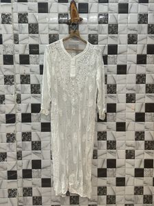 Viscose Mukaish Chikankari Kurti