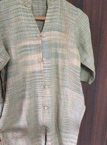 Formal Khadi Type Kurti Or Long Top With Long Sleeves