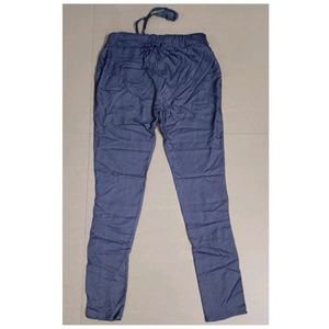 Blue Casual Pants
