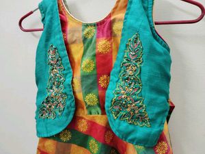7 Yesrs Girls&#39; Dress with Embroidered Vest