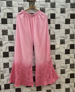 Pink Chikankari Mirror  Set