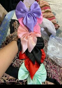 Hair Bow Pack Of 3 , Multicolour