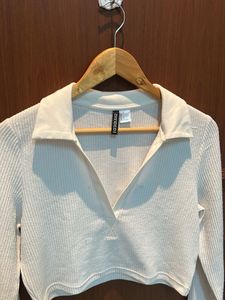 H&amp;M Cream Knit Top