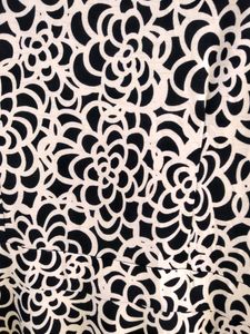 Black And White Korean Dress