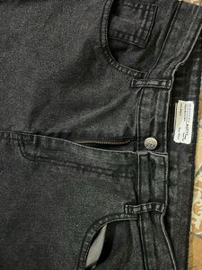 Denim Maxi Skirt with Slit