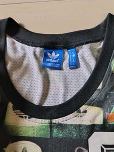 Adidas Originals Men Olive Green AOP Heel Tank T&#39;s