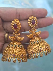 Gorgeous matt finish Jhumka Earrings