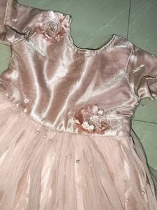 2 To 3 Years Netted Frock For Baby Girl Clothing