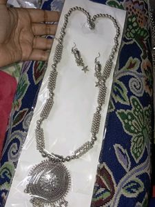 Oxidised Handcrafted Long Necklace