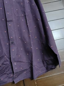 Louis Philippe Men Stylish Maroon Patterned Shirt