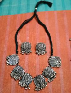 Oxidised Unused Kundan Set