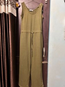 Olive Green Jumpsuit - Casual &amp; Comfortable
