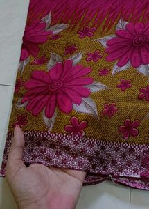 Floral Print Fabric Piece