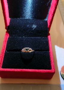 Pure silver Heart Stone Ring # fixed price