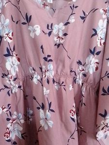 Floral Print Kaftan Kurti