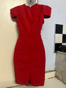 Pintrest Chic Red Sheath Dress