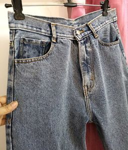 High Waisted Straight Leg Jeans