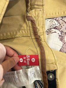 Mustard Straight Fit Pant (w28) Unisex
