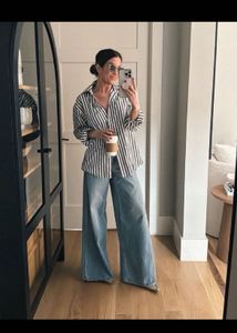 GAP Pintresty 🎀 Oversized Striped Shirt