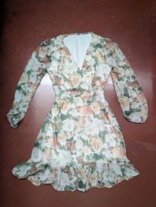 Floral Fit And Flare Dress