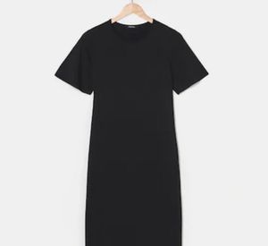 H&amp;M Black T-shirt  Dress
