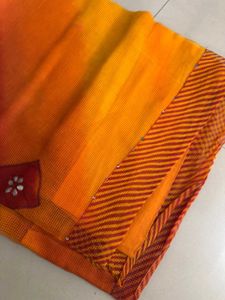 Ombre Orange Sari