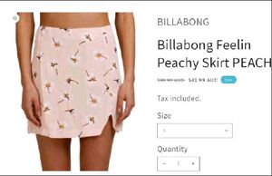 Billabong Floral Mini Skirt