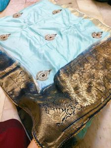 Excellent Quality 💯 Pattu Silk Saree With Work