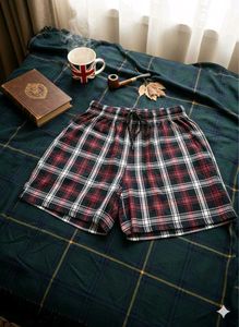 Plaid Casual Shorts