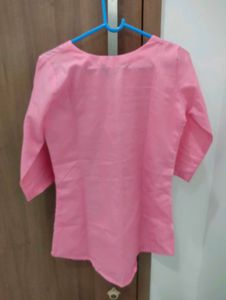 Pink Floral Embroidered Top