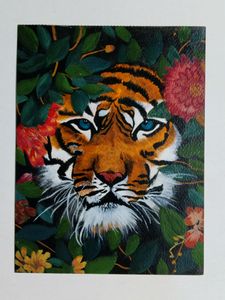 Tiger Acrylic Painting 🐯🔅