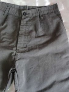 Versatile Grey Casual Trousers Unisex