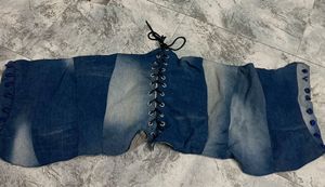 Handmade Denim Corset