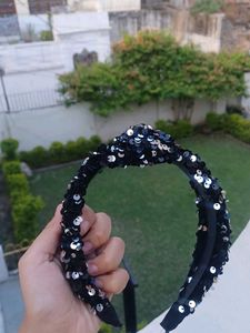 Black Sequin Headband