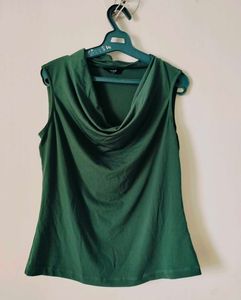 Stylish Sleeveless Cowl Neck Top