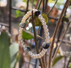 Pearl and Stone Beaded Bracelet