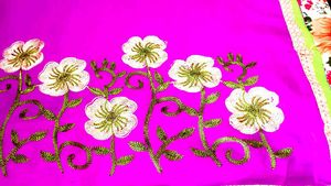Elegant Floral Saree 2